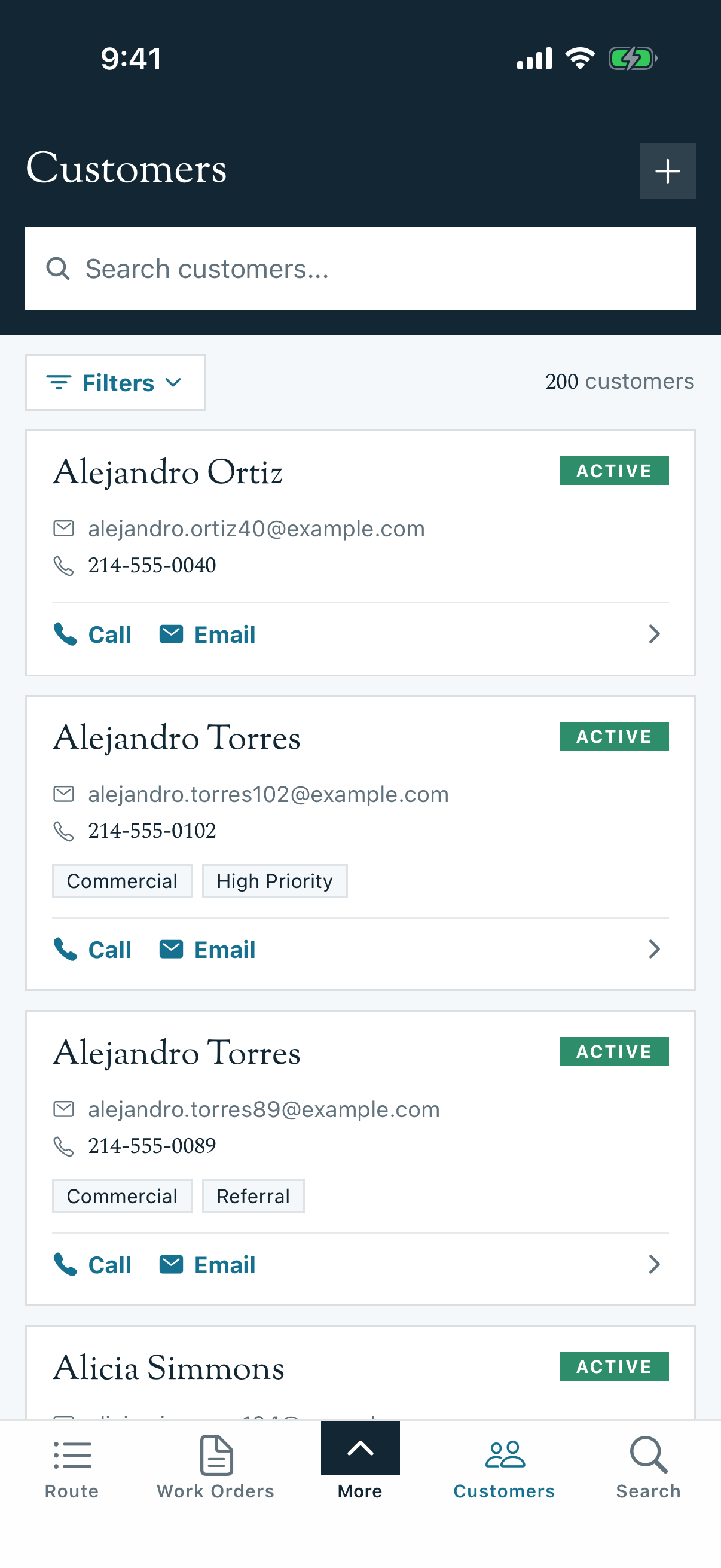 Current Pool Runs mobile interface for this workflow
