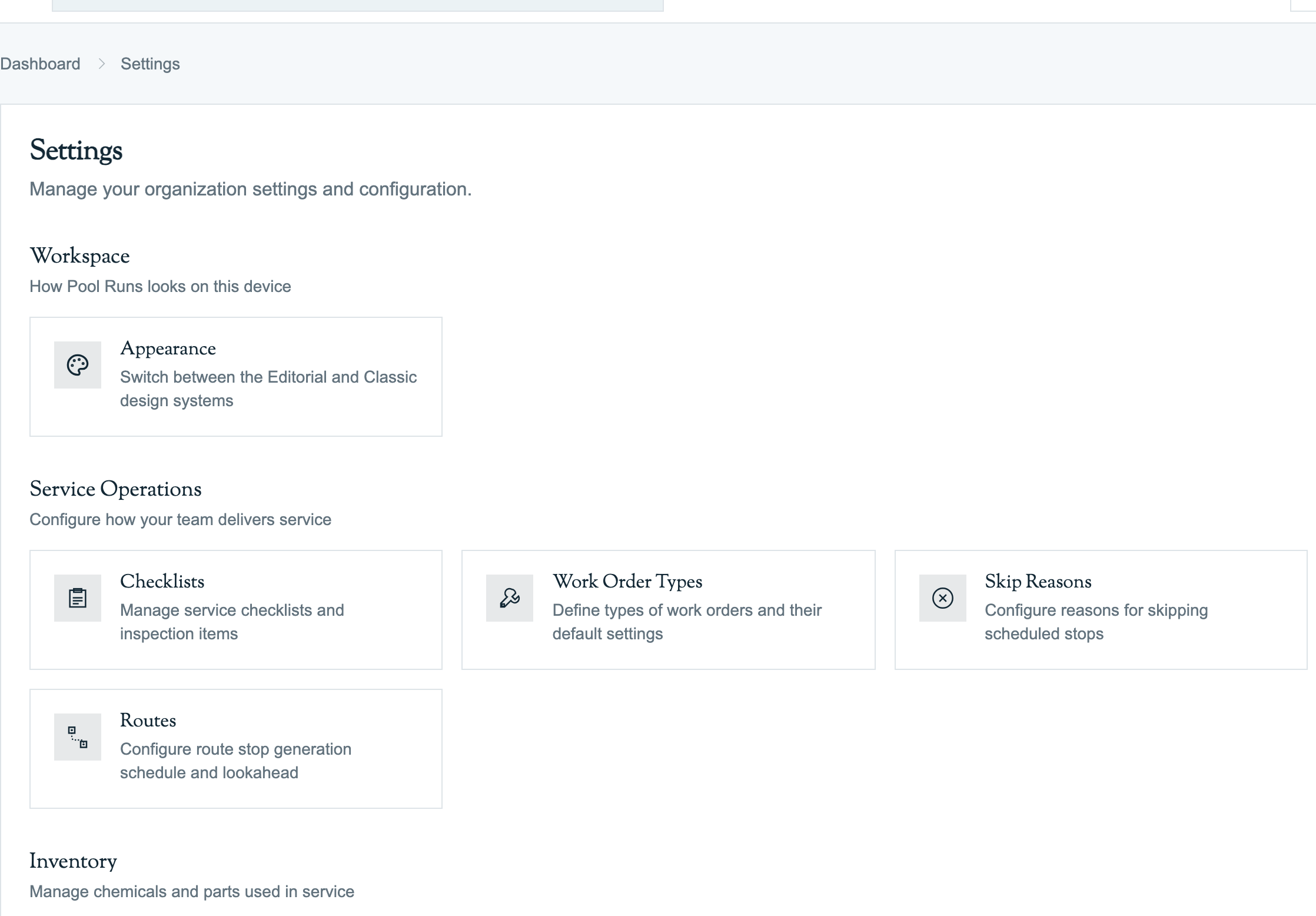 Current Pool Runs interface for this workflow